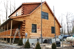Log Home Restoration - Fire Damage
