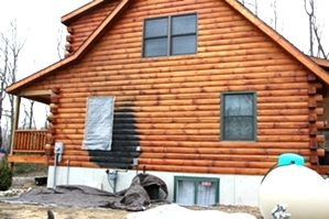 Log Home Restoration - Fire Damage